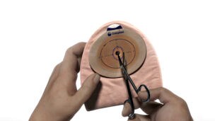 Measuring and cutting the hole in your stoma bag